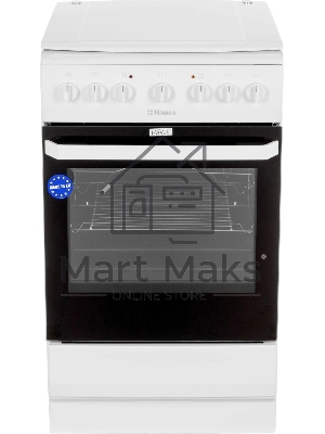 Плита электрическая Hansa FCEW54109 белый, конфорок 4 шт, духовка 65 л, 50 см x 85 см x 60 см