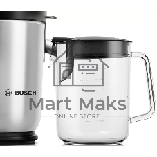 Соковыжималка Bosch MES4000 серебристый, центробежная, 1000 Вт, 1500 мл, механическое