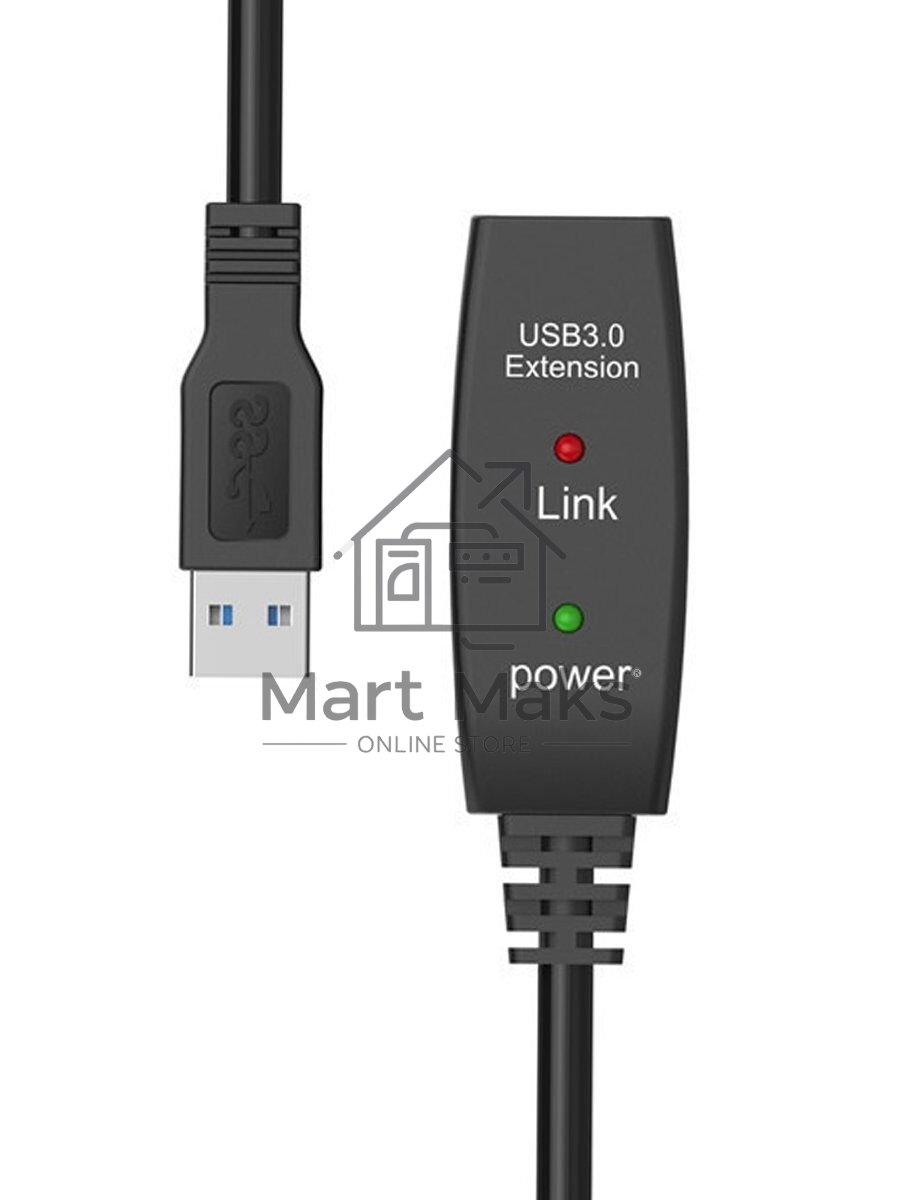 Кабель-адаптер USB3.0-repeater Aopen, удлинительный активный <Am-->Af> 5м QUST/qust<ACU827A-5M>