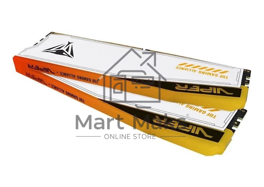 Оперативная память Patriot Viper Elite 5 TUF Gaming, DDR5, 48GB (2x24 GB), 6600 MHz, CL34, DIMM, радиатор, RGB, белый