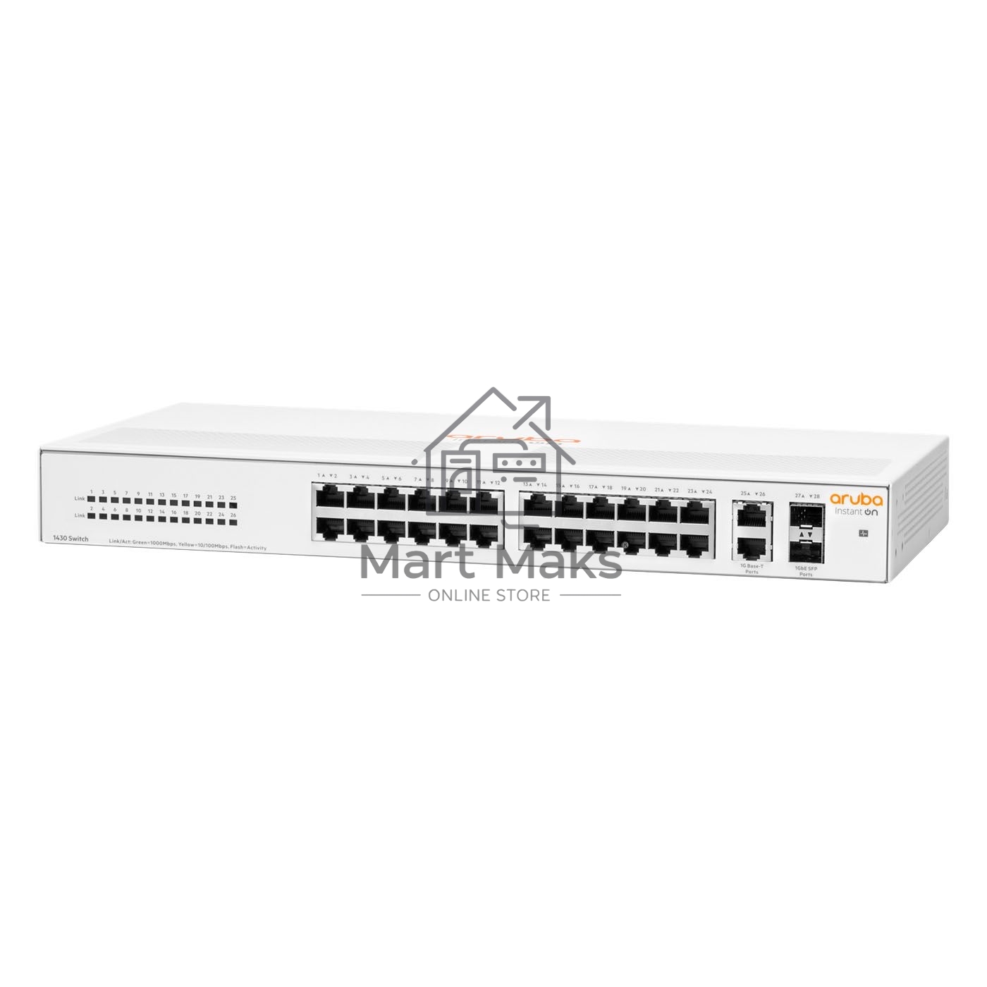 Коммутатор HPE Instant on 1430 R8R50A#ABB 26G 2SFP неуправляемый
