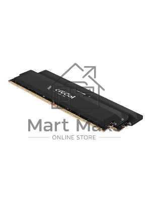 Оперативная память Crucial, DDR5, 32GB (2x16GB), 6000 MHz, CL36, с радиатором, черный