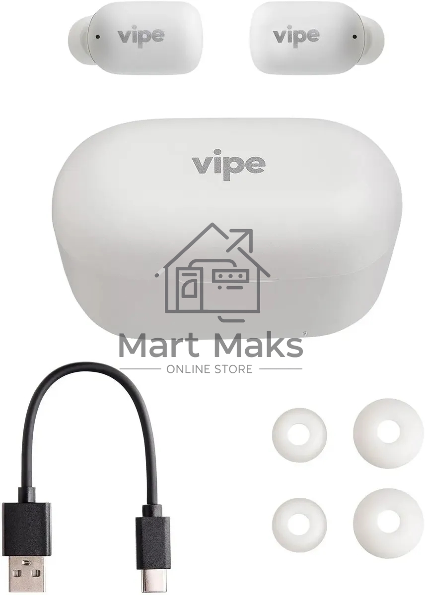 Гарнитура Vipe A1 TWS Bluetooth вкладыши белый