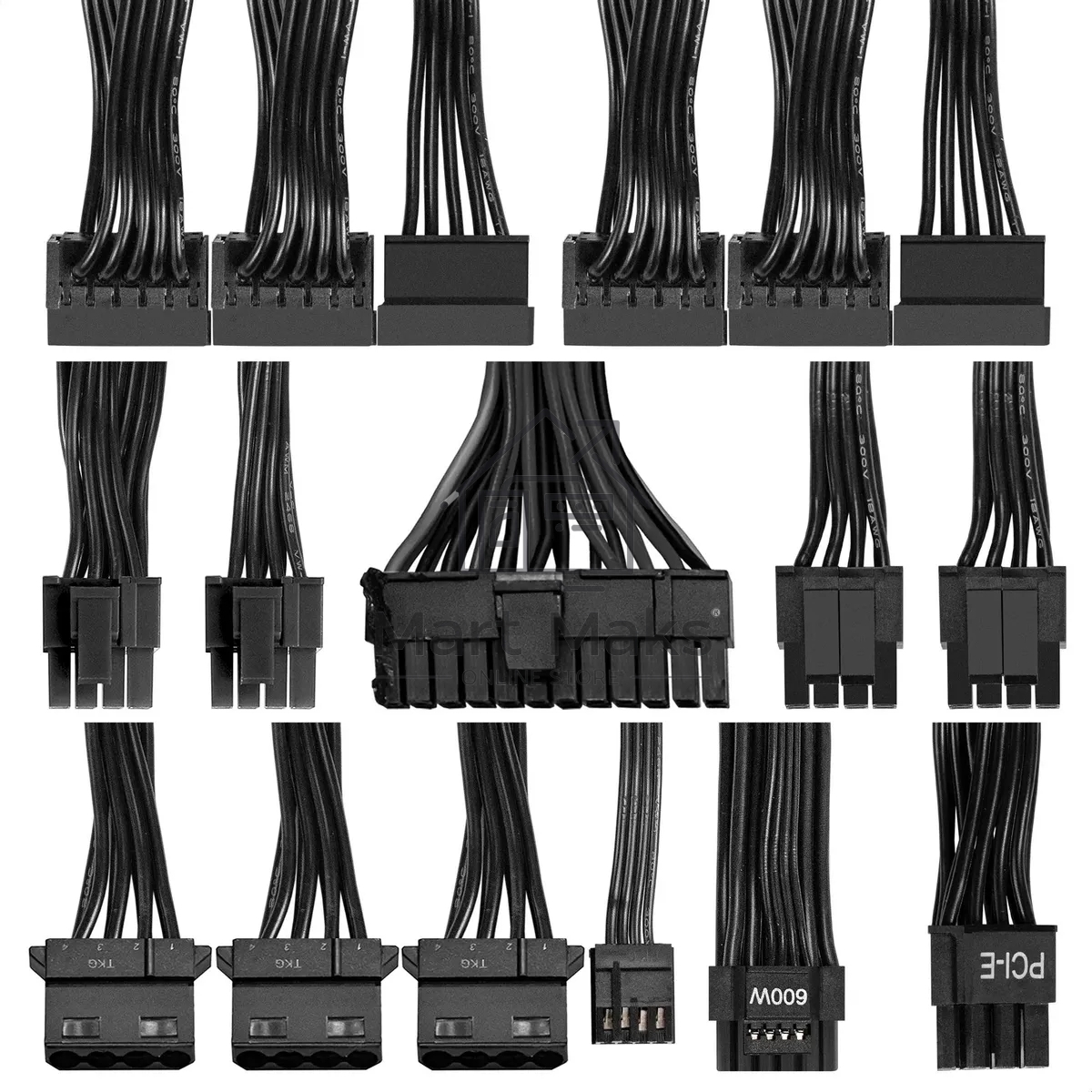 Блок питания 650W ExeGate 80 PLUS® GOLD 650VSP FС (ATX3.0, APFC, КПД 90% (80 PLUS Gold), 120mm fan, 24pin, 2x(4+4)pin, PCIE5.0/12VHPWR, 2xPCI-E, 6xSATA, 3xIDE, 1xFDD, Full Cable Management, black, Color box)