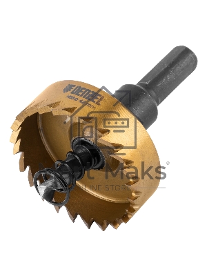 Коронка по металлу Denzel HSS, 42 мм, нитридтитановое покрытие