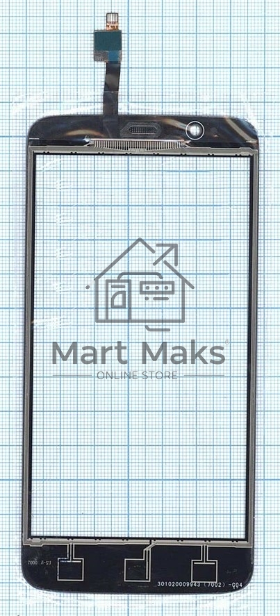 Сенсорное стекло (тачскрин) для ZTE Blade A310, серое