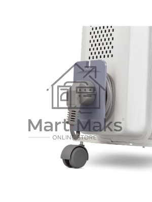 Обогреватель масляный Ballu CUBE BOH/CB-05W (5 секций), белый, 1000 Вт, 15 м2, механический термостат