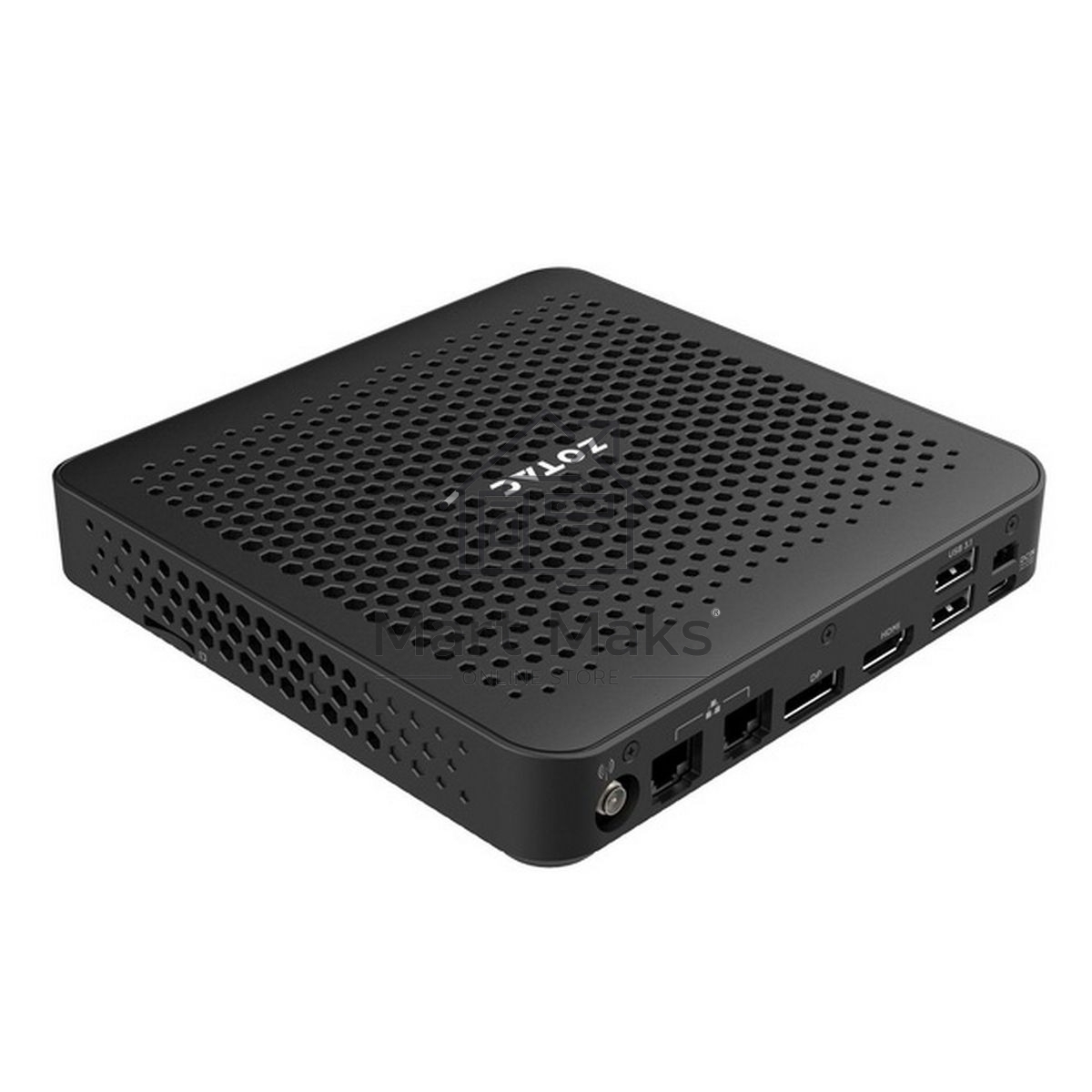 Мини ПК ZOTAC ZBOX MI668, Barebone, Intel i7-1360P, 2x DDR5-5200/4800 SODIMM, M.2 SSD SLOT, 2x GLAN, WIFI, BT, USBDRV, DP/HDMI, EU+UK PLUG 
