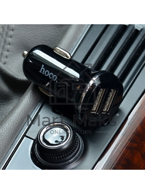 Автомобильная зарядка HOCO Z1 2xUSB, 2.1A, 11W, черный