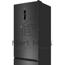 Холодильник Weissgauff WRK 2000 Total NoFrost Inverter темно серый двухкамерный 240/95л морозилка снизу