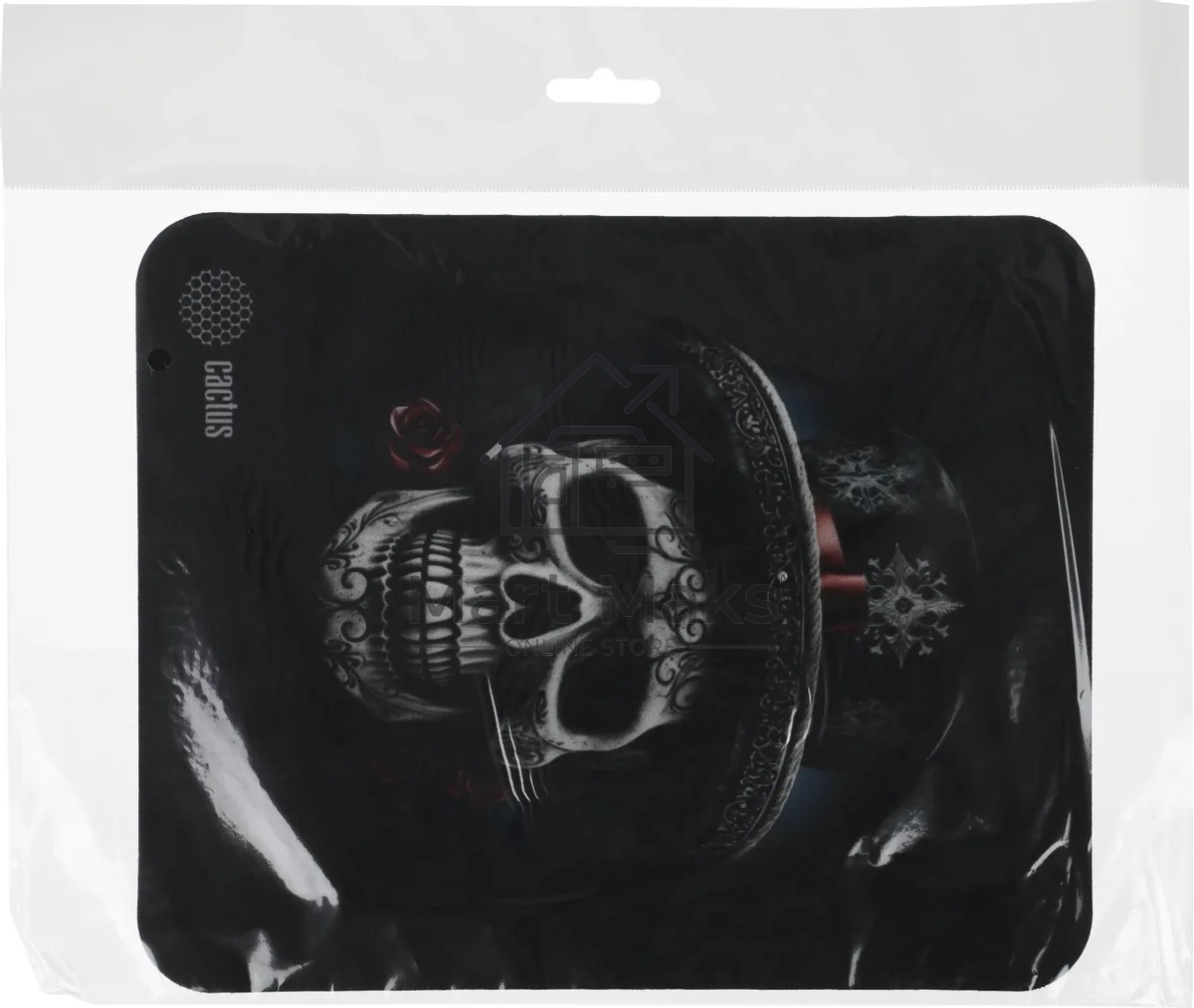 Коврик для мыши Cactus Scull 250x200x3мм (CS-MP-D05S)