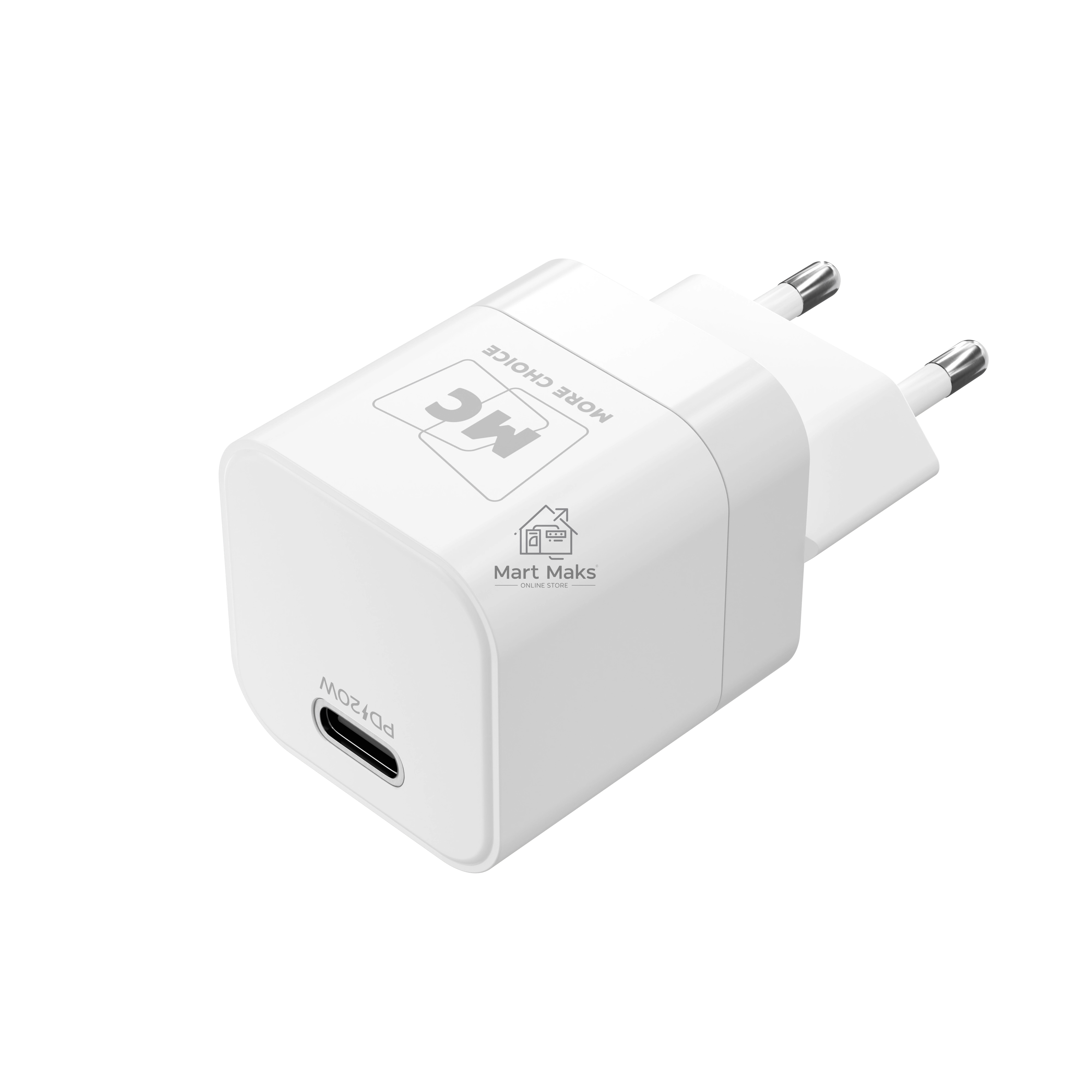 Зарядное устройство MORE CHOICE (4620202555854) NC86a 1Type-C 3.0A PD 20W для Type-C Type-C, белый