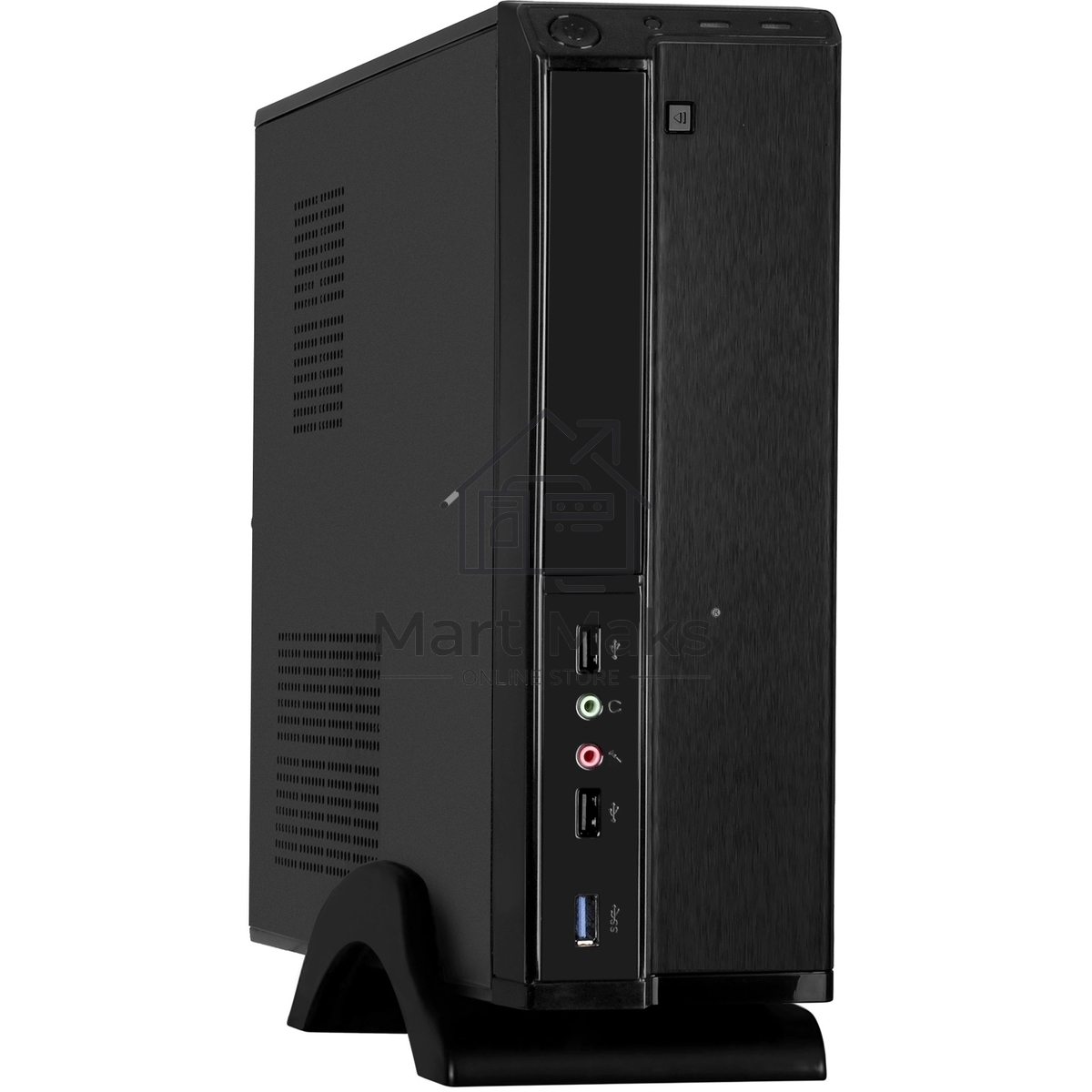 Компьютерный корпус Desktop ExeGate MI-207U (mini-ITX/mATX, без БП, 2*USB+1*USB 3.0, аудио, черный)
