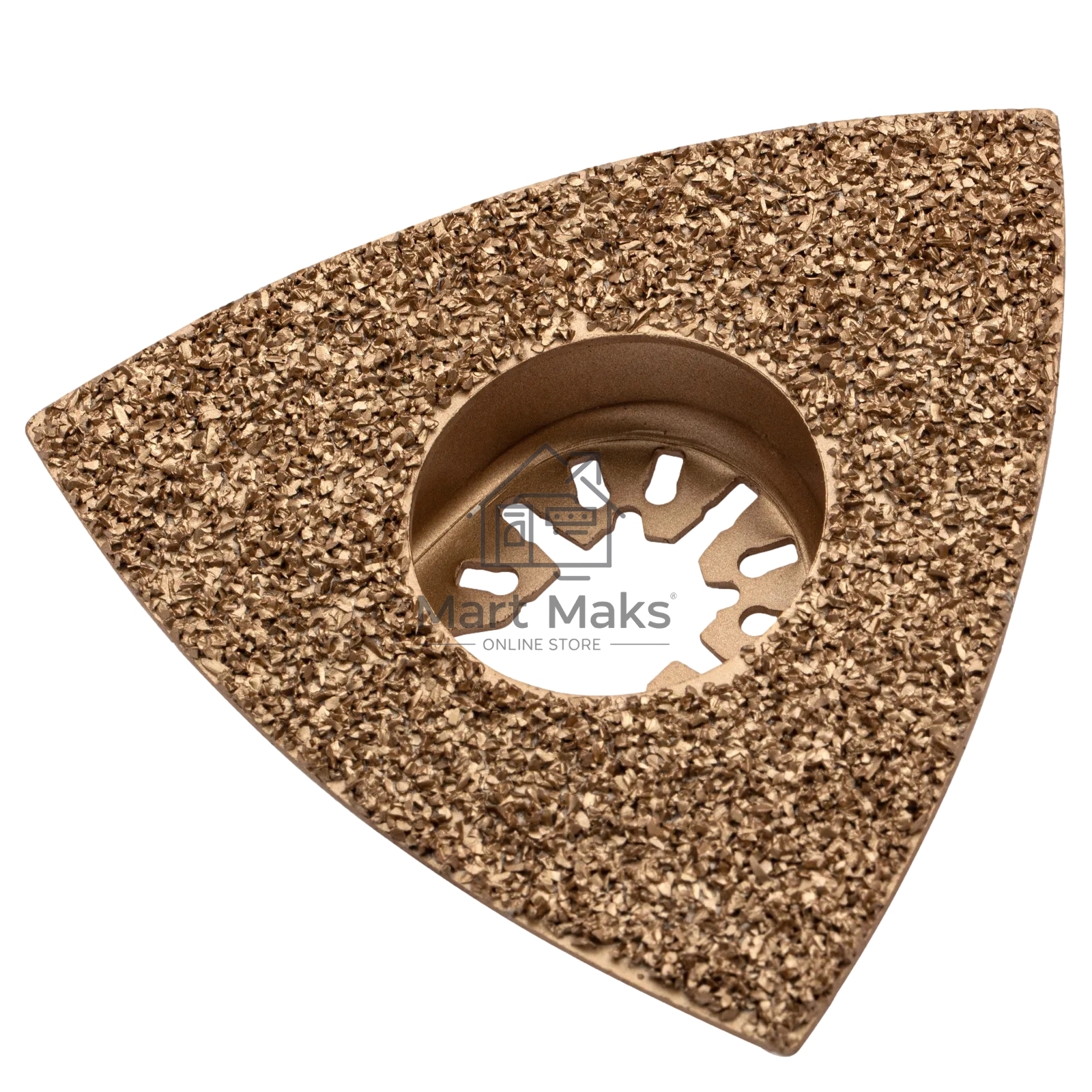 Насадка для МФИ Denzel шлифовальная дельтовидная, HM, по плитке и дереву, 78 мм