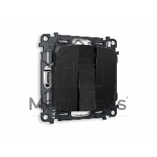 Комплект механизма 3-кл выключателя OMEGA Черный матовый 10A-250V QUANT (OP8050, VM133) MO805010