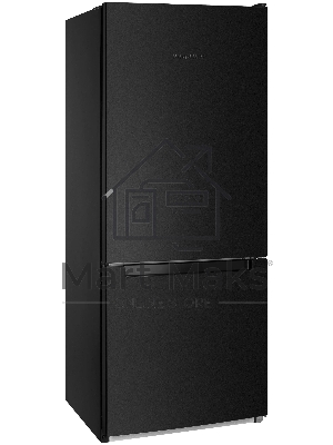 Холодильник Nordfrost NRB 121 B черный двухкамерный 170/70л морозилка снизу, капельная система