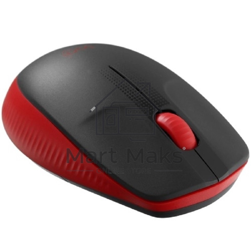 Мышь беспроводная Logitech M190 черный/красный, 1000 dpi, радиоканал, USB, кнопки - 3