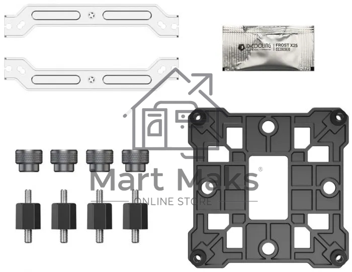 Кулер ID-Cooling SE-214-XT DF ARGB черный 120мм алюминий+медь 1500rpm 27db 4-pin 180W 150мм