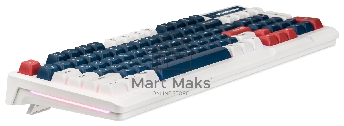Игровая клавиатура проводная Defender Stormrider GK-425 RU,бел/син,94кн+FN,радуж,1.75м