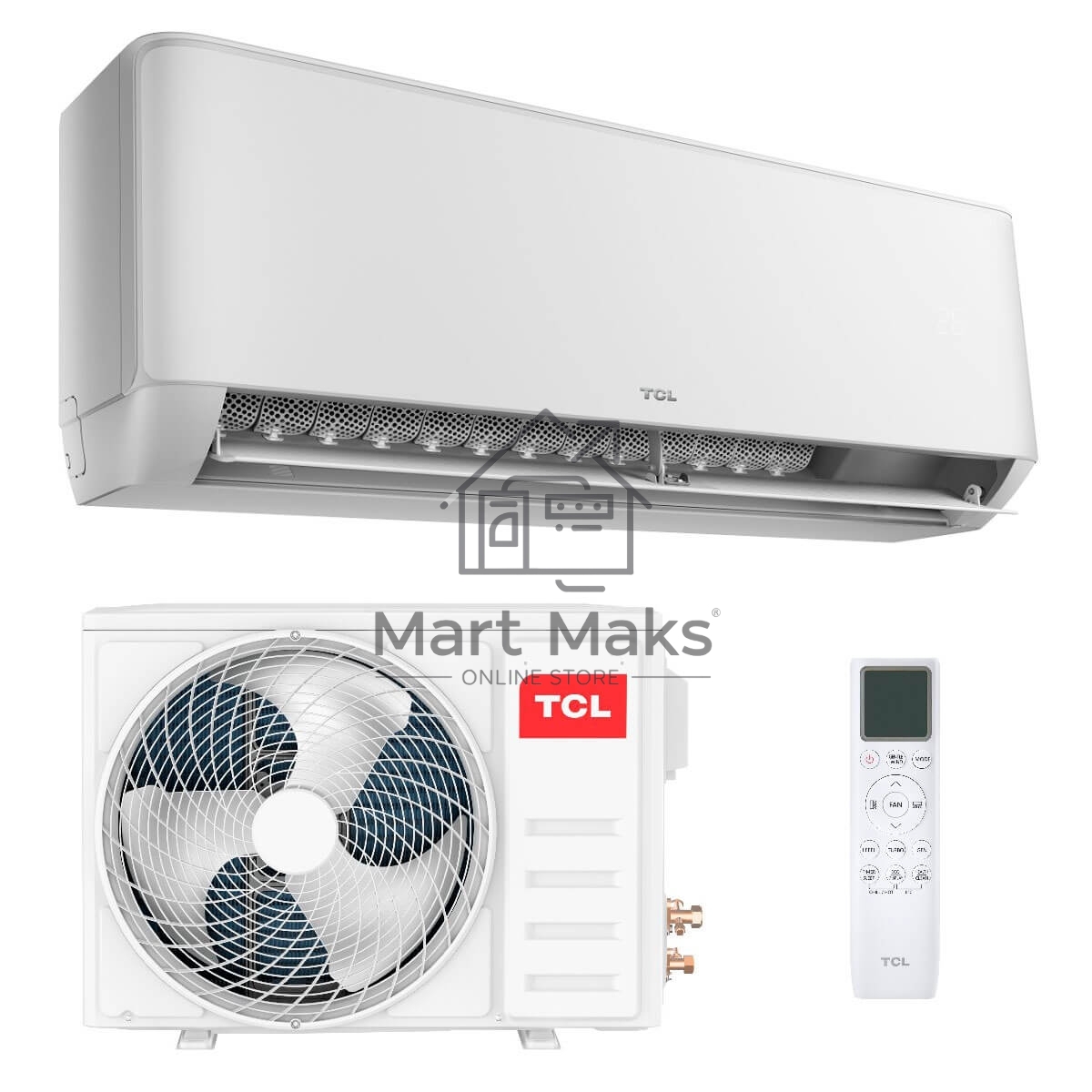 Кондиционер сплит-система TCL TAC-TP28INV/R инвертор, 28000 BTU, 88 м², 31 дБ, охлаждение, обогрев, осушение, белый