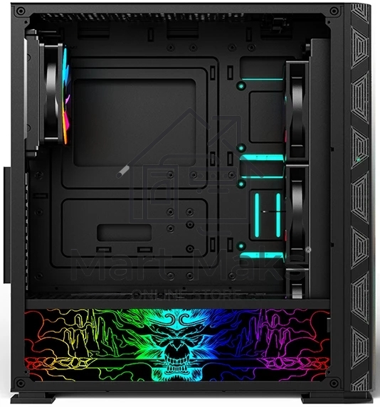 Компьютерный корпус SOEYI «AX8-B20 SOEYI ATX case with черный coating front panel with flat bigger mesh, without»