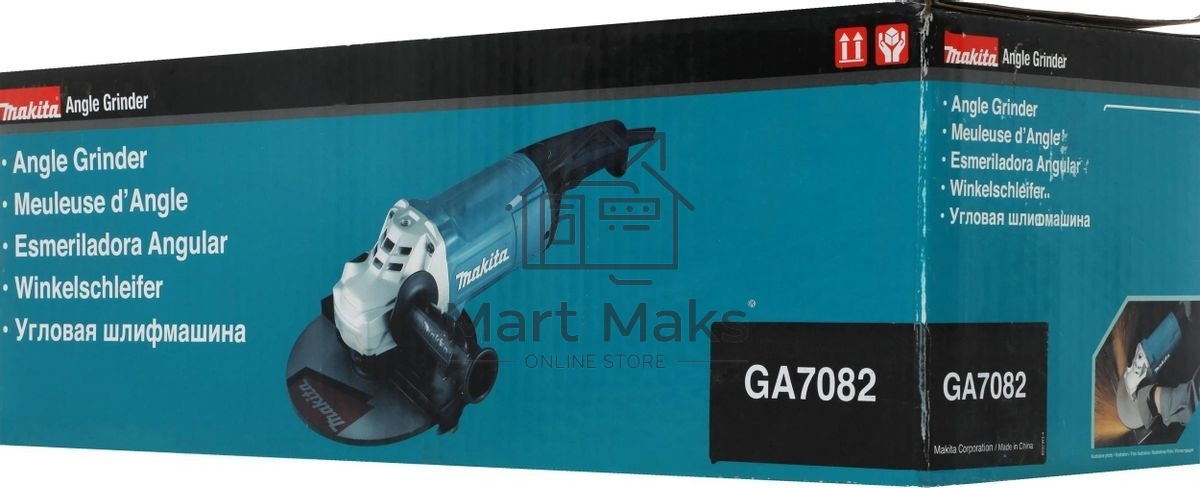 Угловая шлифовальная машина Makita GA7082 2700Вт 6600об/мин рез.шпин.:M14 d=180мм