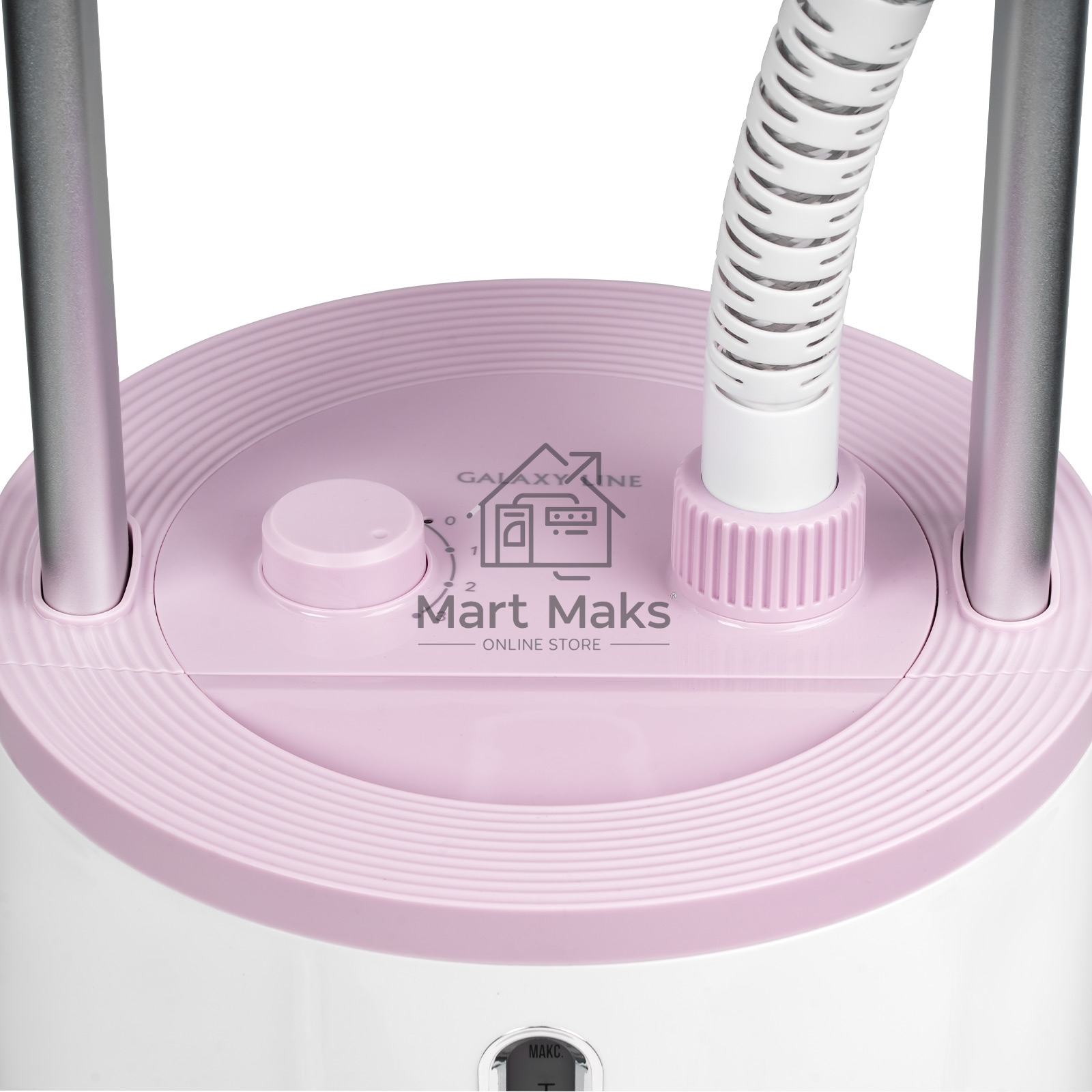 Отпариватель Galaxy Line GL 6216 белый/розовый, 2200 Вт, 46 г/мин, 1700 мл