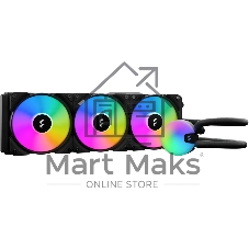 Система жидкостного охлаждения для ПК/Water Cooling System Fractal Design Lumen S36 V2 RGB (200W, 360mm, Black, ARGB/Fans: 3x120mm, 56CFM, 33.2dBA, 2000RPM/Pump height 67mm, 22dBA, 4000RPM, Rad thickness 27mm/S: 1851, 1700, 1200, 115X, 2011, 2066, AM5, AM4)