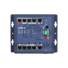 Коммутатор Dahua DH-CHS4110-8ET-90-F, 8×100 Мбит/с + 1×1 Гбит/с, управляемый