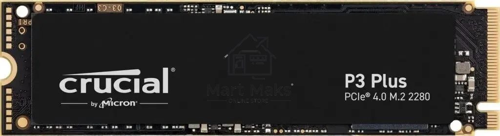 Накопитель SSD Crucial P3 Plus, 1Tb, M.2 2280, PCIe 4.0 x4, NVMe, R/W 3600/5000