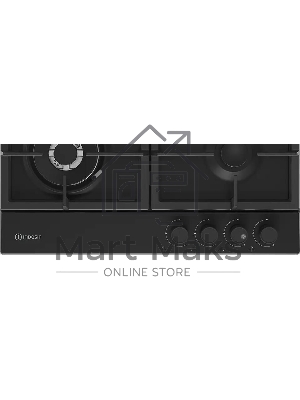 Газовая варочная поверхность Indesit THPM 642 WS/BL/I, черный