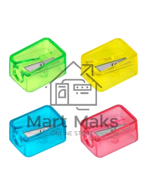 Точилка для карандашей ручная Deli EH034 Comico, 1 отверстие, пластик, ассорти