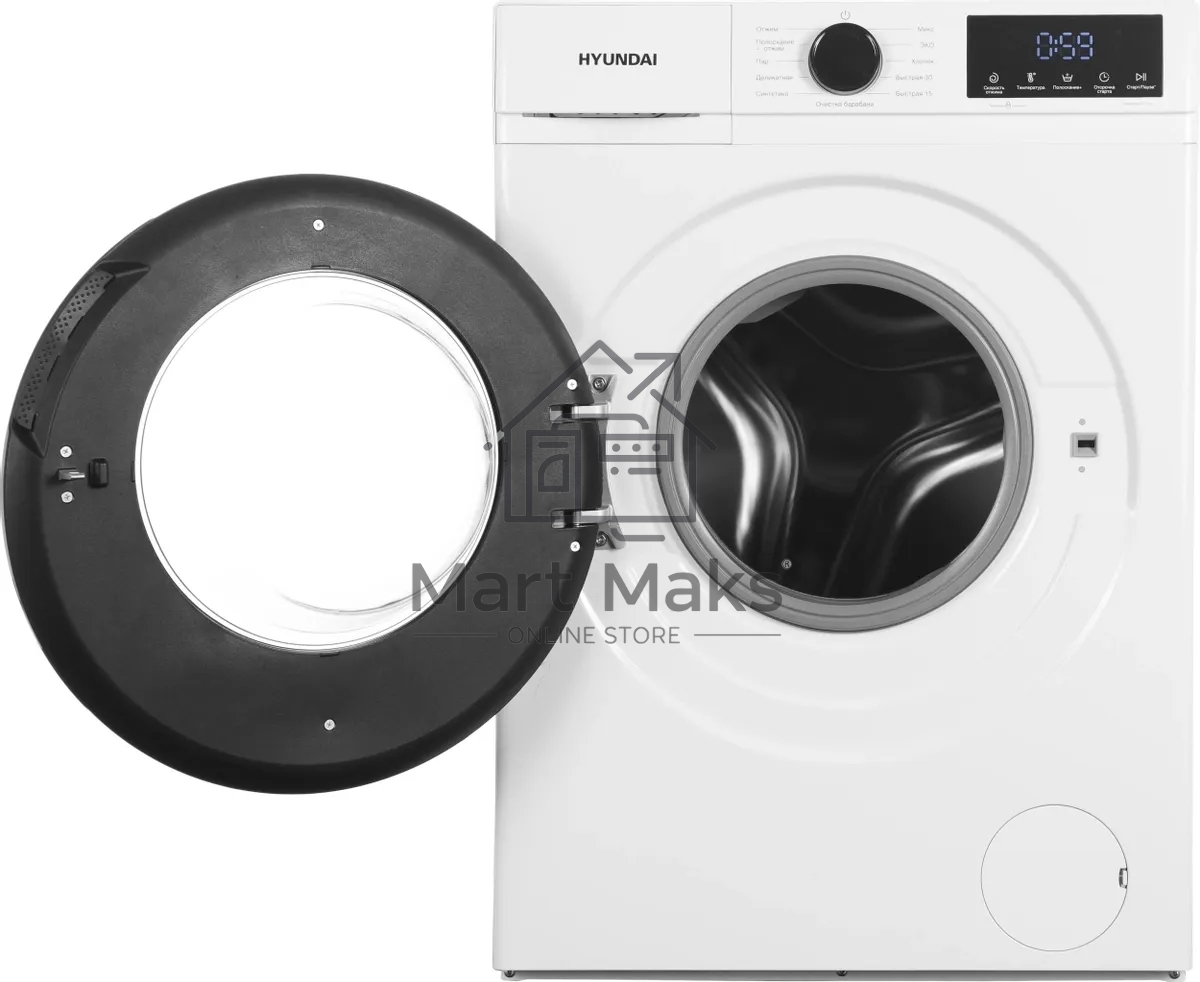 Стиральная машина Hyundai WME8212 класс: A загр.фронтальная макс.:8кг белый инвертер