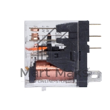 Реле миниатюрное промышленное, 1CO, ком. ток 12А, AgSnO2, напряжение 230V AC, опция: светодиод