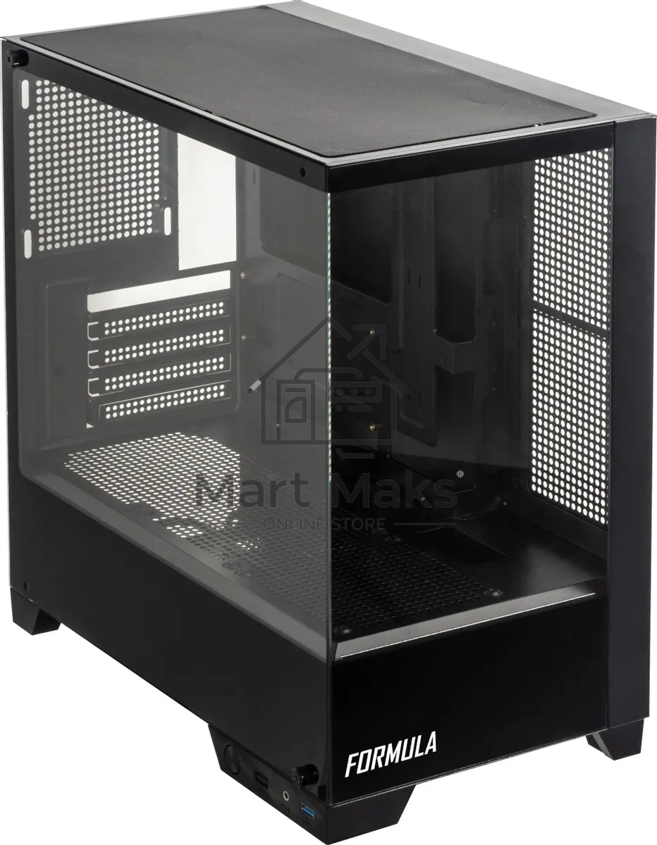 Компьютерный корпус AeroCool / Formula Cristal Z1M черный без БП mATX 2xUSB2.0 1xUSB3.0 audio bott PSU