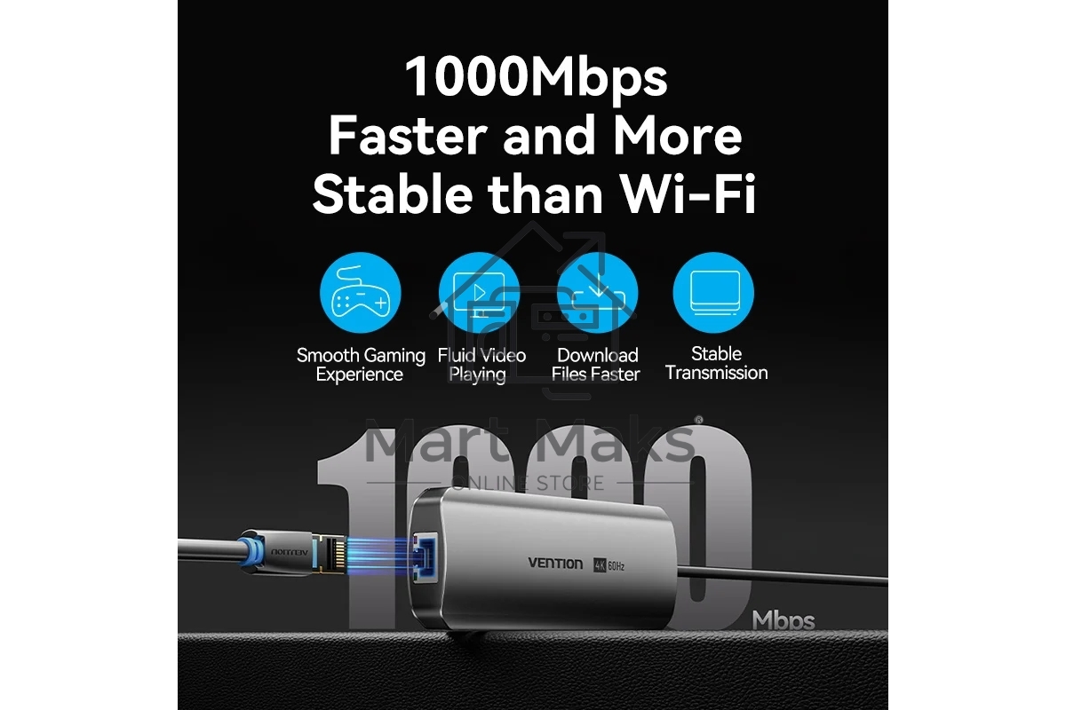 Мультифункциональный хаб Vention USB Type C 9 в 1