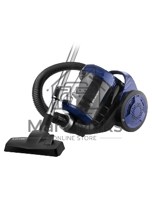 Пылесос BRAYER BR4203 черный/синий, 380/2000 Вт, уборка сухая, пылесборник контейнер 3.5 л