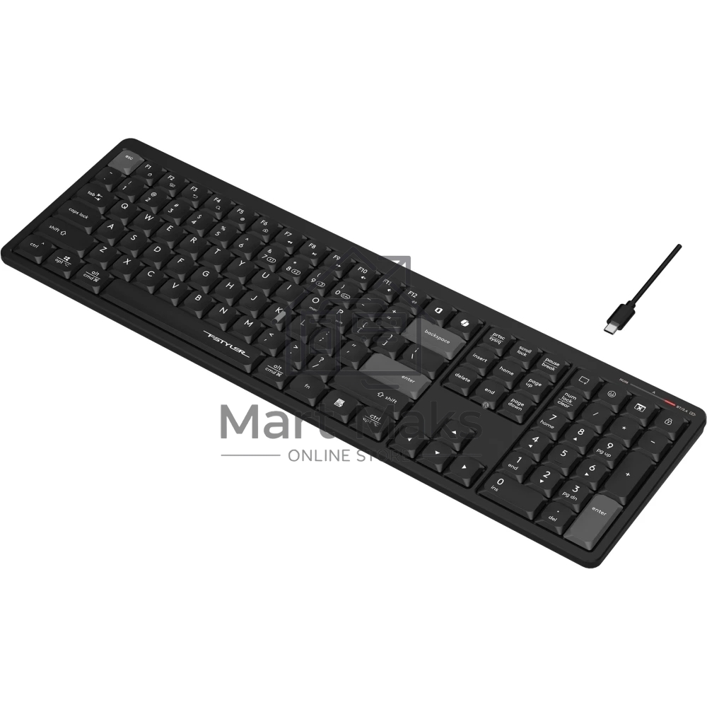 Клавиатура A4Tech Fstyler FBX55C черный USB беспроводная BT/Radio slim Multimedia (FBX55C)