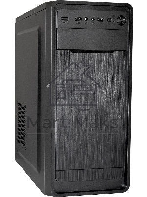Компьютерный корпус Miditower ExeGate XP-332-UNS350 (ATX, БП UNS350 с вент. 12см, 2хUSB, аудио, черный)
