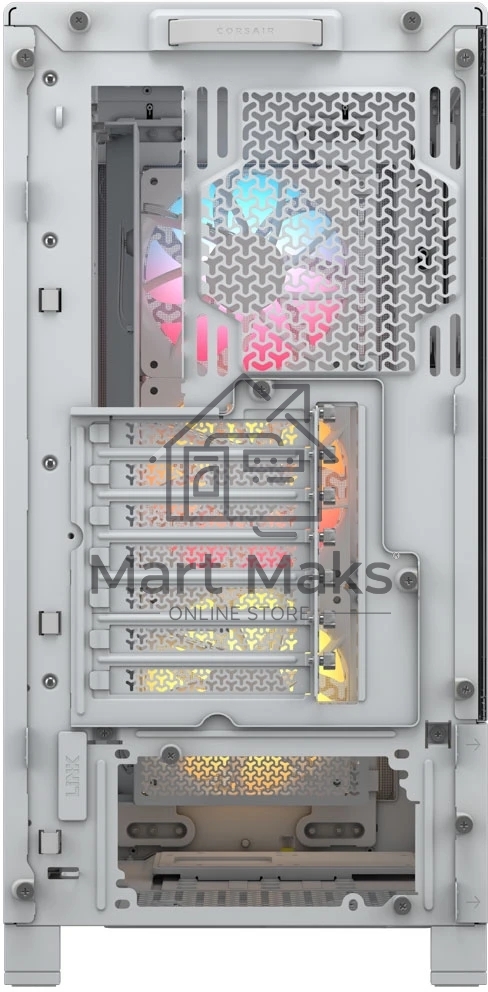 Компьютерный корпус без блока питания Corsair Frame 4000D RS ARGB, Midi-Tower, TG, 3x120mm ARGB, 2xUSB-A 3.2, 1xUSB 3.2 Type-C, E-ATX, ATX, mATX, mITX White