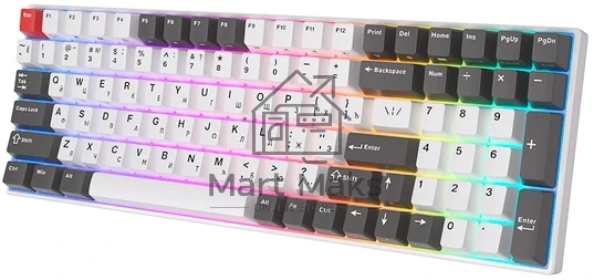 Клавиатура Royal Kludge RK100 Brown switch/Grey/Red/White