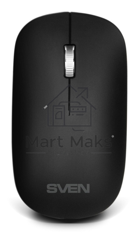 Комплект беспроводной SVEN ножничная клавиатура + мышь KB-C2550W черный (109 кл.,12Fn, 1000DPI, 2+1 кл.)