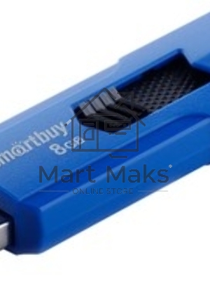 Флешка USB Smartbuy STREAM Blue (SB8GbST-B), 8Gb, USB 2.0, R/W 25/15, синий/черный