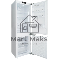 Холодильник Schaub Lorenz SLU E235W5 BUILT-IN белый двухкамерный 180/63 л морозилка снизу, капельная