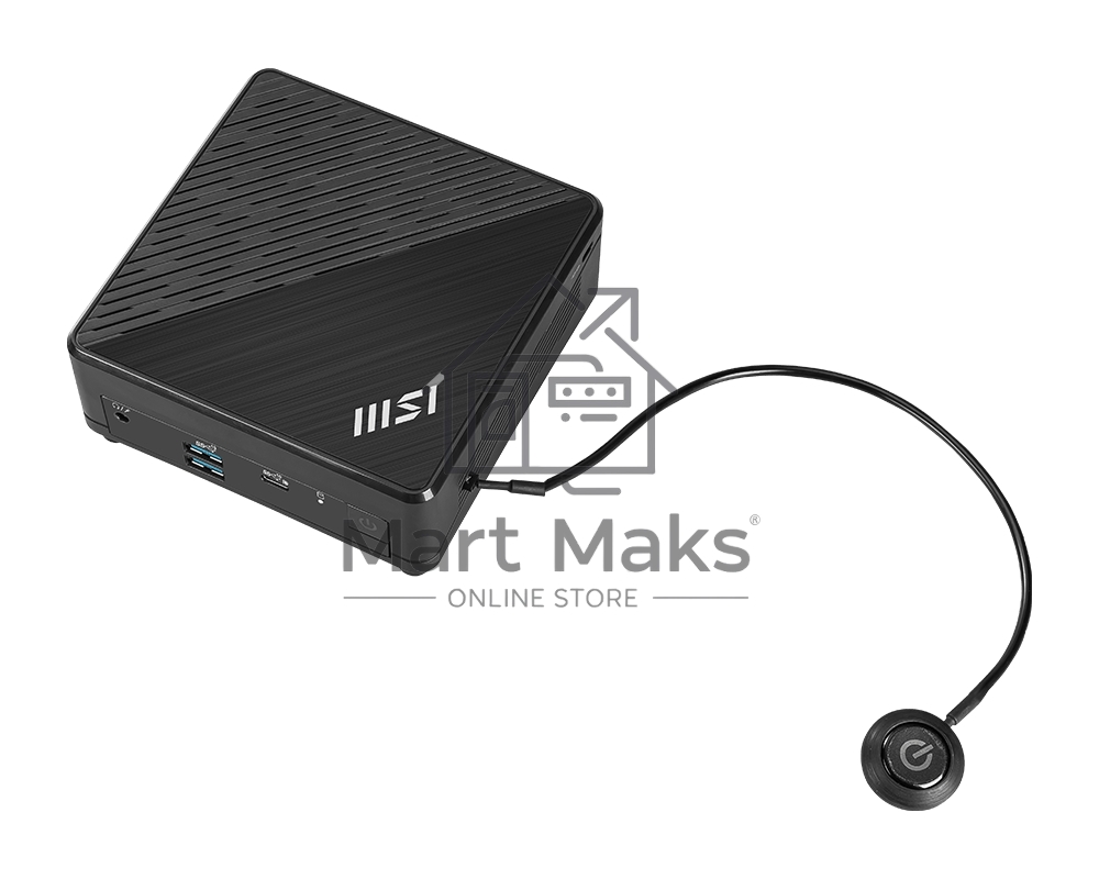 Неттоп MSI Cubi N ADL Intel Processor N200, 4Gb DDR4 SO-DIMM, 128GB SSD M.2, Intel UHD Graphics, noDVD, WiFi, BT, 65W, no keyboard&mouse, WinPro11, 1y war-ty (9S6-B0A911-211)