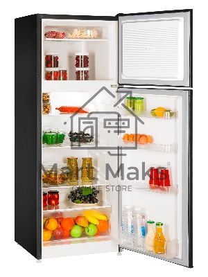 Холодильник Nordfrost NRT 145 232 черный двухкамерный 210/68л морозилка сверху, капельная система