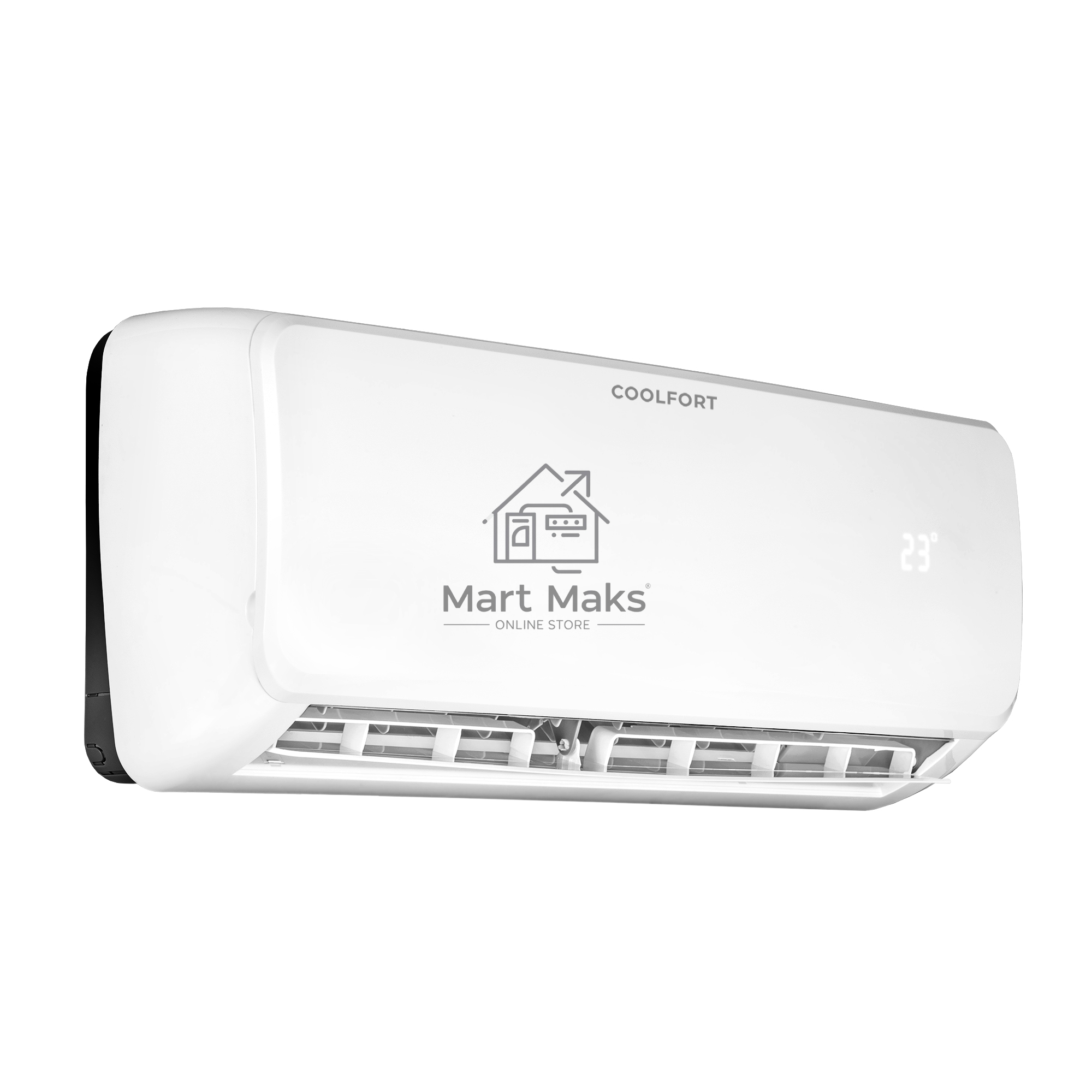 Кондиционер сплит-система Coolfort CF-4000 7000 BTU, 15 м², 37 дБ, охлаждение, обогрев, осушение, белый