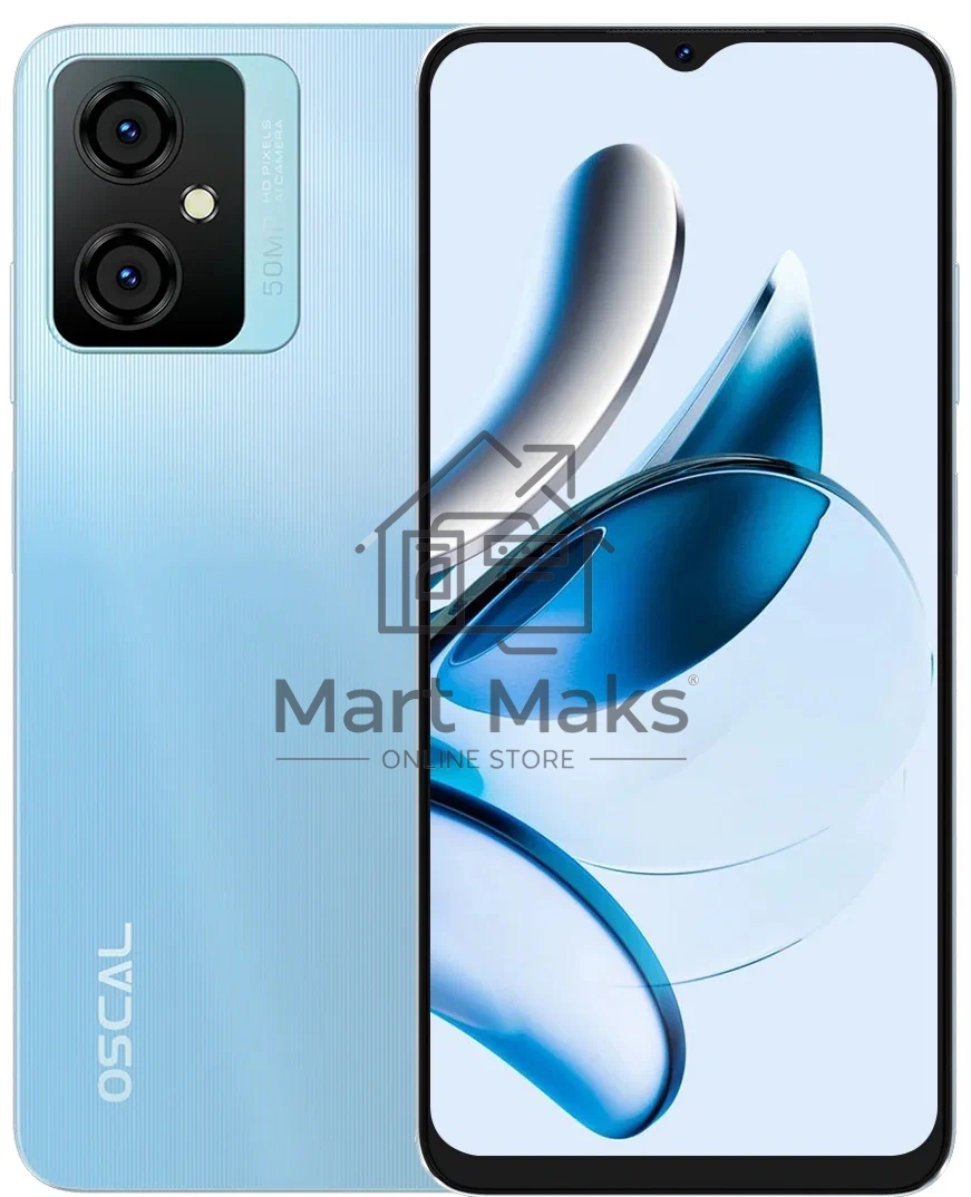 Смартфон OSCAL Tiger 10, 8/256Gb, голубой