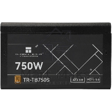 Блок питания Thermalright TR-TB750S, 750W 80 PLUS Bronze, (ATX, 3, PCIe 5.0, Non-modular, 1x24(20+4)pin 550мм, 1xCPU*2 8(4+4)pin 600+150мм, 1xPCIe*2 8(6+2)pin 500+150мм, 1x12VHPWR PCIe 5.0 12+4pin 600мм, 1xSATA*3+MOLEX4pin*1 400+150+150+150мм, 1xSATA*2+MOLEX4pin*2 400+150+150+150мм, Active, 120x120мм, 150x140x86mm, APFC, )