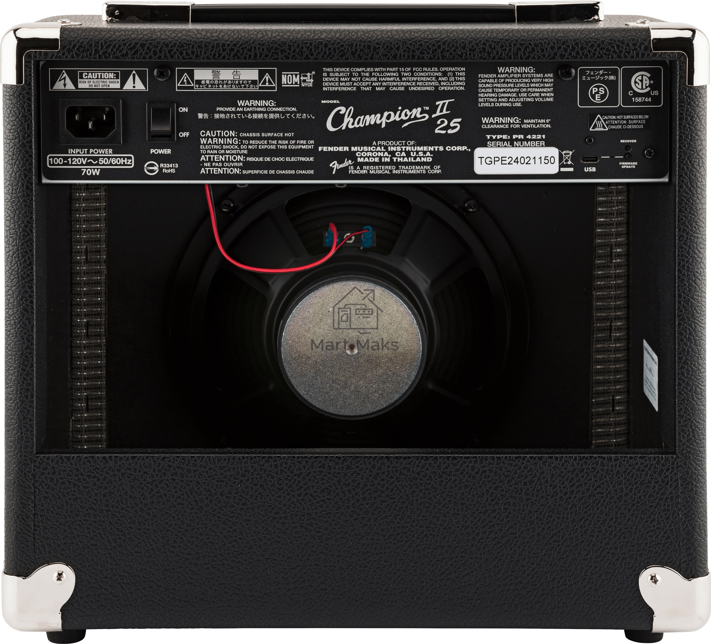 Комбоусилитель Fender Champion II 25 230V EU